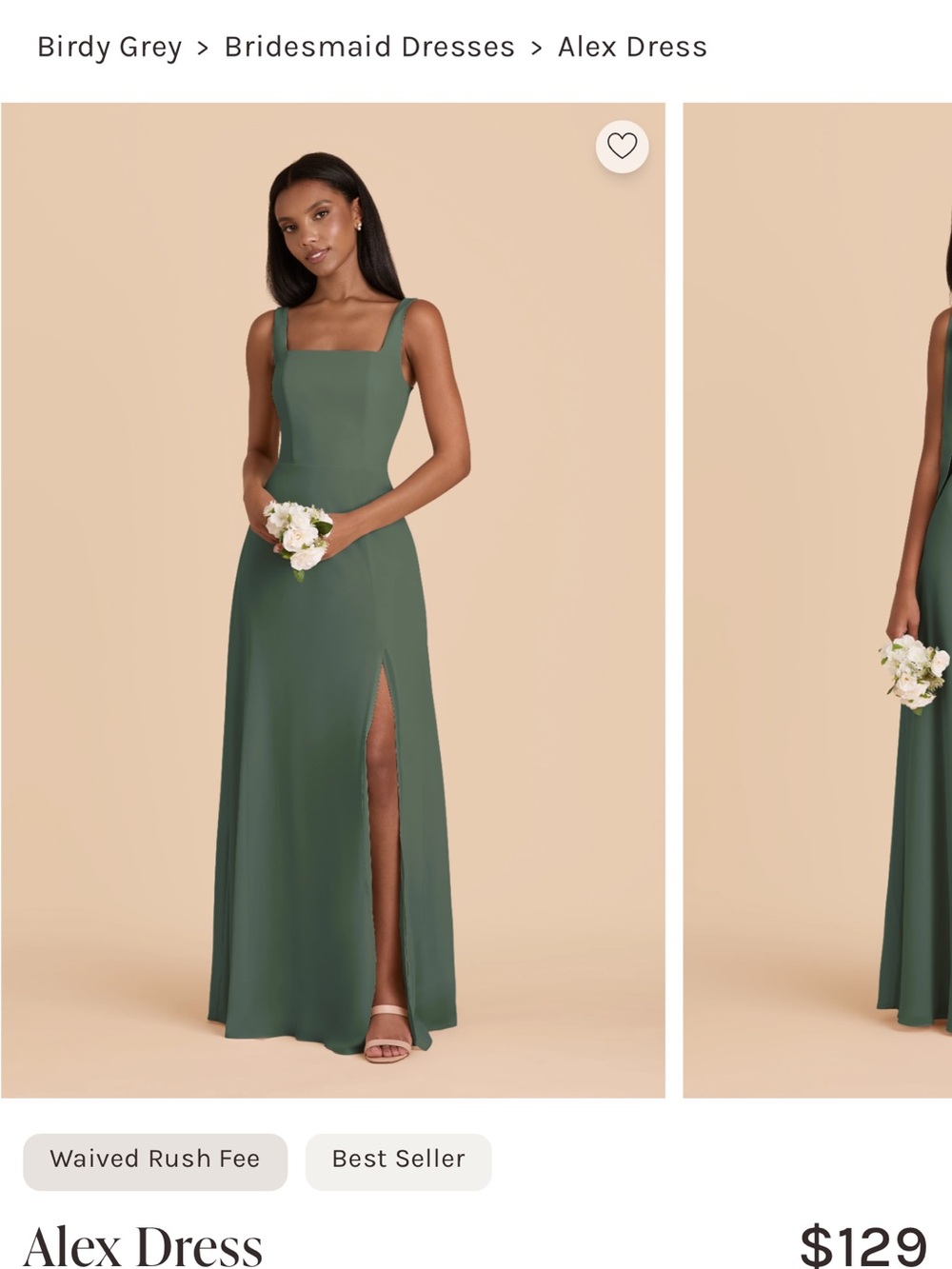 Birdy Grey Alex Maxi Dress in Forest Green